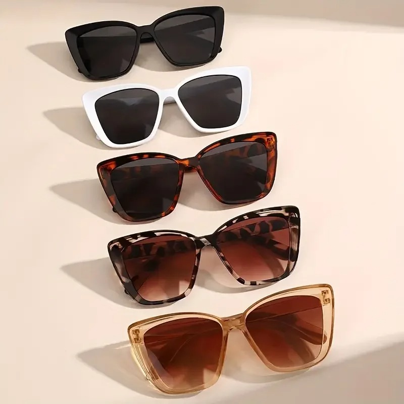 Sunglasses Cat Eye - 5 Adet Kadın Vintage Kedi Gözü