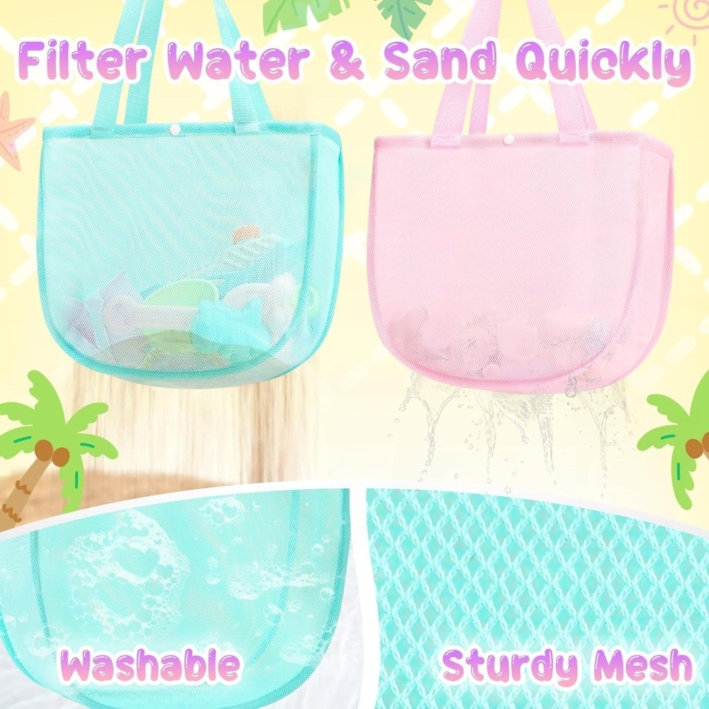 Tote Bag Beach - Dopamine Hafif Düz Renk File Çanta