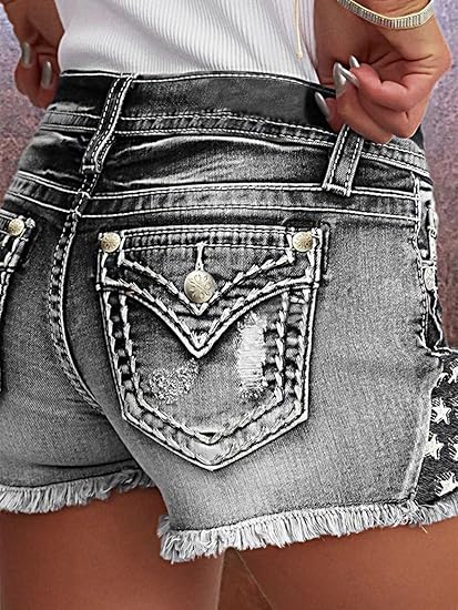 【HME】Kot pantolon |   Bu yükse - Shorts Denim Frayed incelemesi ve fiyatı
