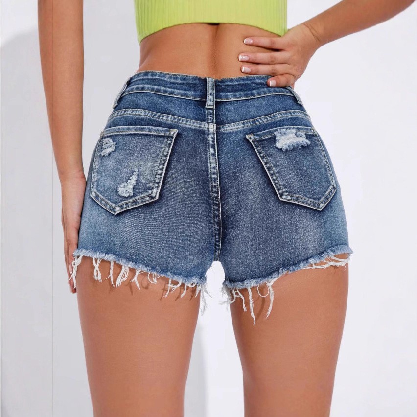 Kadınlar için Yüksek Bel, Yıpr - Shorts Denim Frayed incelemesi ve fiyatı