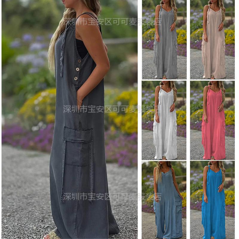 Gevşek Yazlık Tulum Rahat Kete - Jumpsuit Linen Relaxed incelemesi ve fiyatı