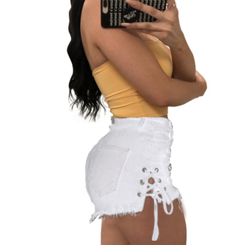 Y2k Kadın Şortları Düşük Bel M - Shorts Denim Frayed incelemesi ve fiyatı