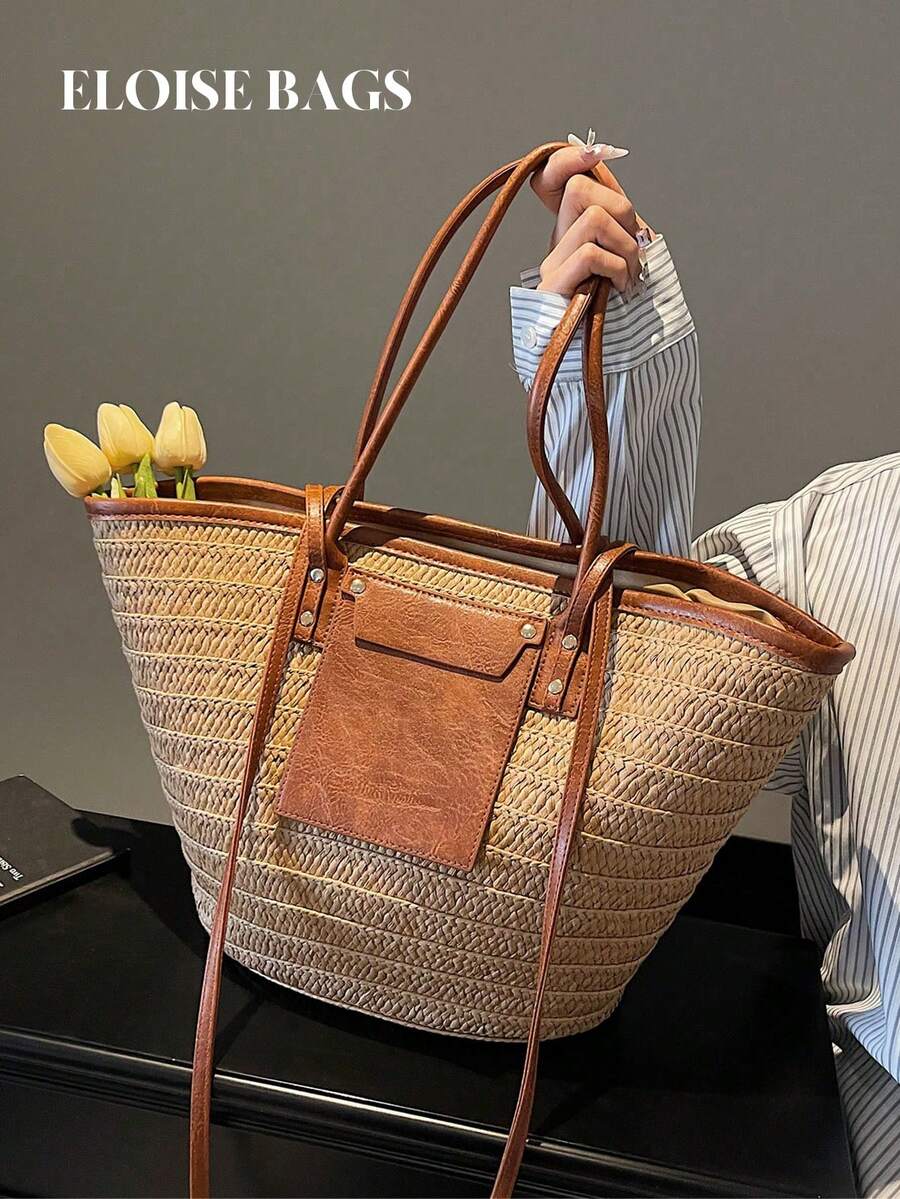 Moda Büyük Kapasiteli Dokuma Ç - Tote Bag Beach incelemesi ve fiyatı
