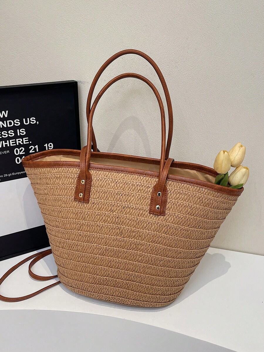 Moda Büyük Kapasiteli Dokuma Ç - Tote Bag Beach incelemesi ve fiyatı